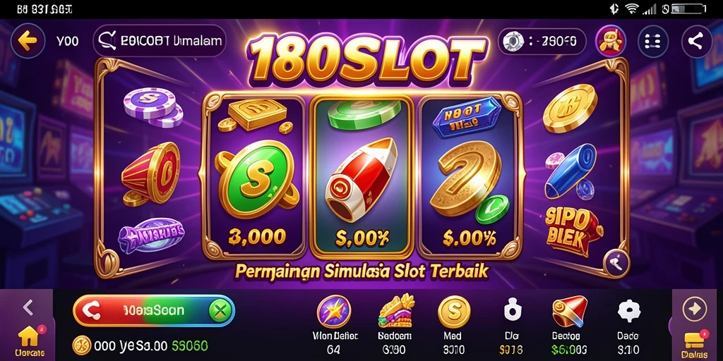 Tampilan menarik dari gameplay slot di 180SLOT.