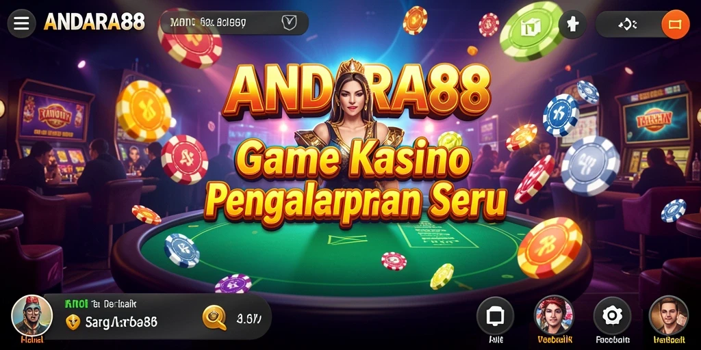 Tampilan menarik dari gameplay Kasino di ANDARA88.