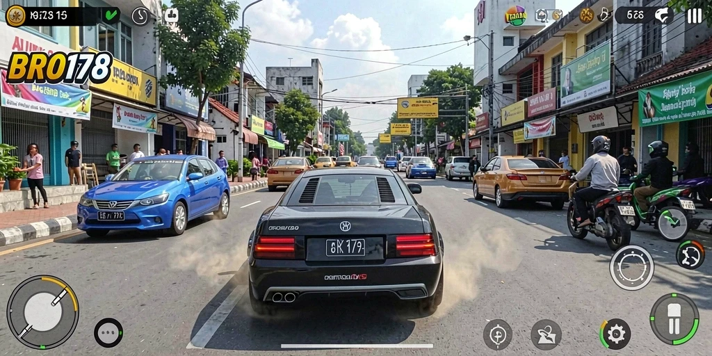 Tampilan gameplay Racing yang seru dan mendebarkan dari BRO178.