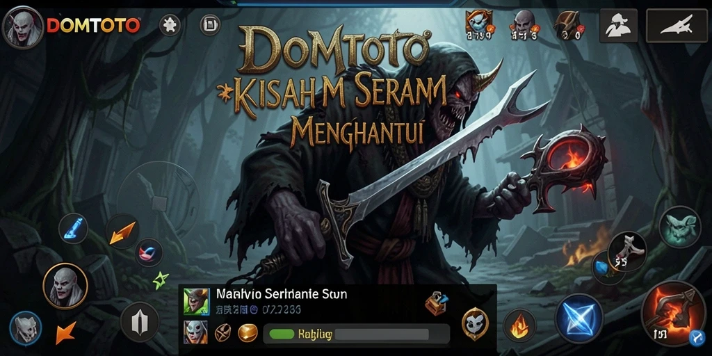 Tampilan gameplay menakutkan di dalam DOMTOTO.