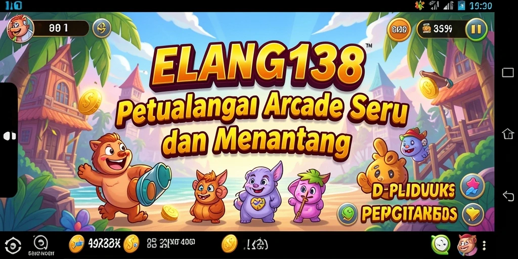 Tampilan gameplay seru ELANG138 dengan level menantang.