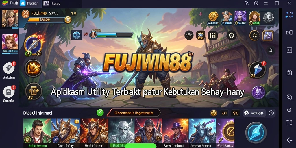 Tampilan antarmuka FUJIWIN88 yang modern dan fungsional.
