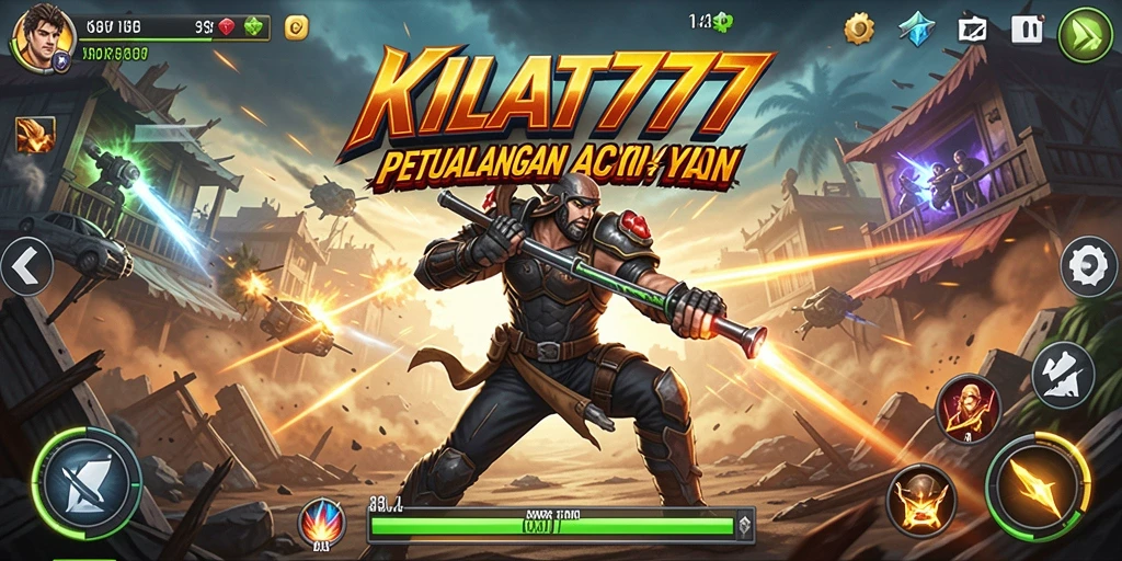 Tampilan aksi seru dalam gameplay KILAT777.