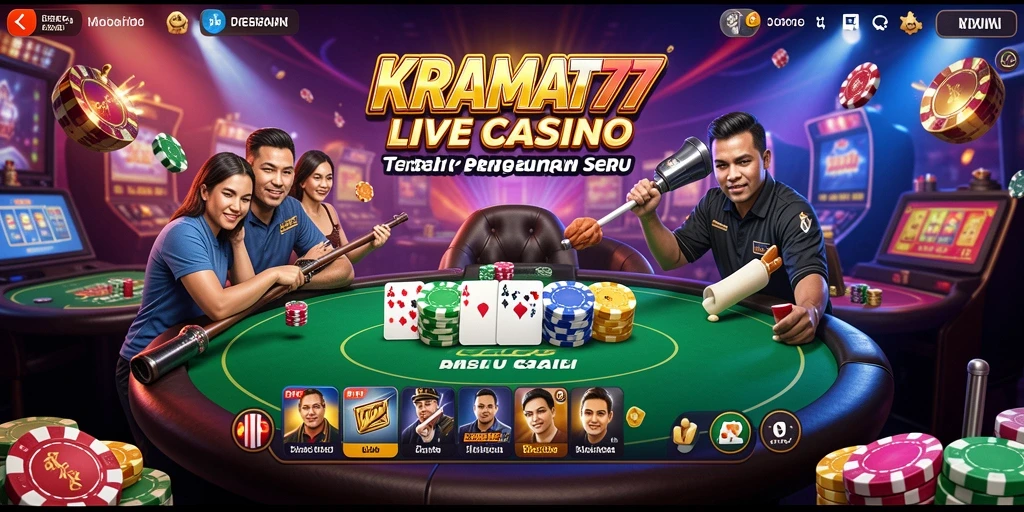 Tampilan gameplay KRAMAT77 yang mengasyikkan dalam Live Casino.