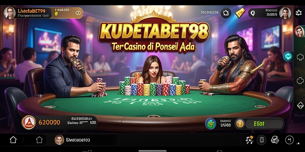 Tampilan dinamis gameplay Live Casino di KUDETABET98.