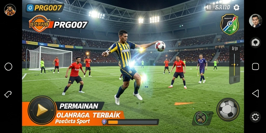 Tampilan gameplay mendebarkan dalam PRG007 yang menguji keterampilan olahraga.
