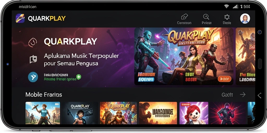 Tampilan gameplay musik QUARKPLAY yang interaktif dan menyenangkan.