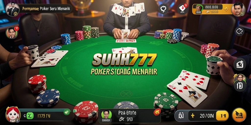 Tampilan gameplay menarik dari SUHU777 dalam permainan Poker.