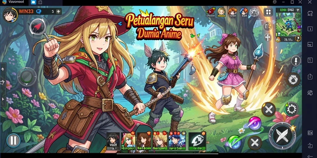 Gameplay seru dan karakter anime yang menarik di WIN33.