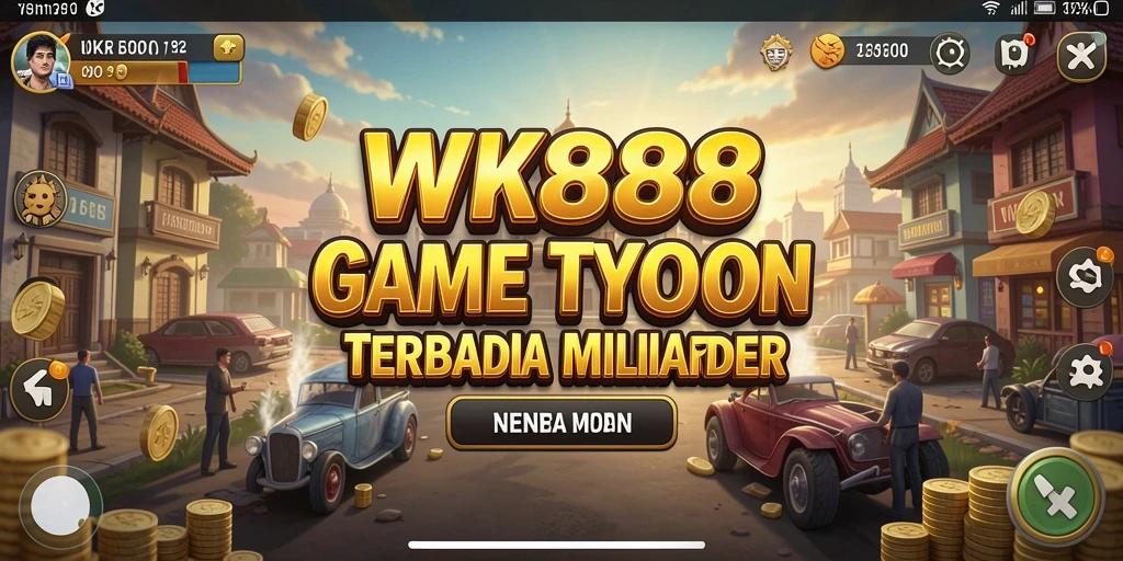 Tampilan utama gameplay <strong>WK888</strong> yang menampilkan strategi Tycoon.