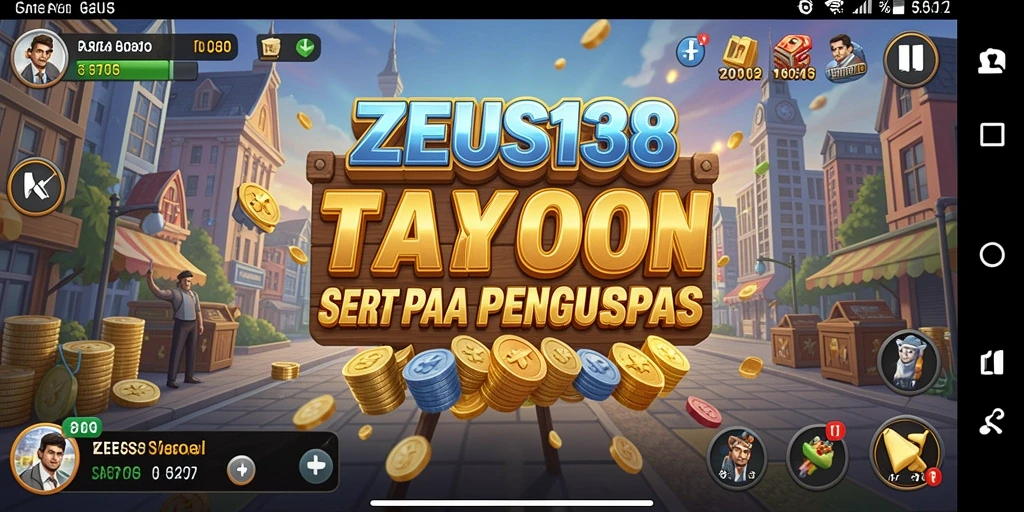 Screenshot utama menampilkan momen gameplay seru di ZEUS138.