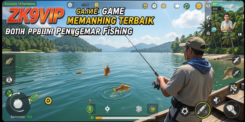 Tangkapan besar di gameplay ZK9VIP dengan suasana memancing yang realistis.